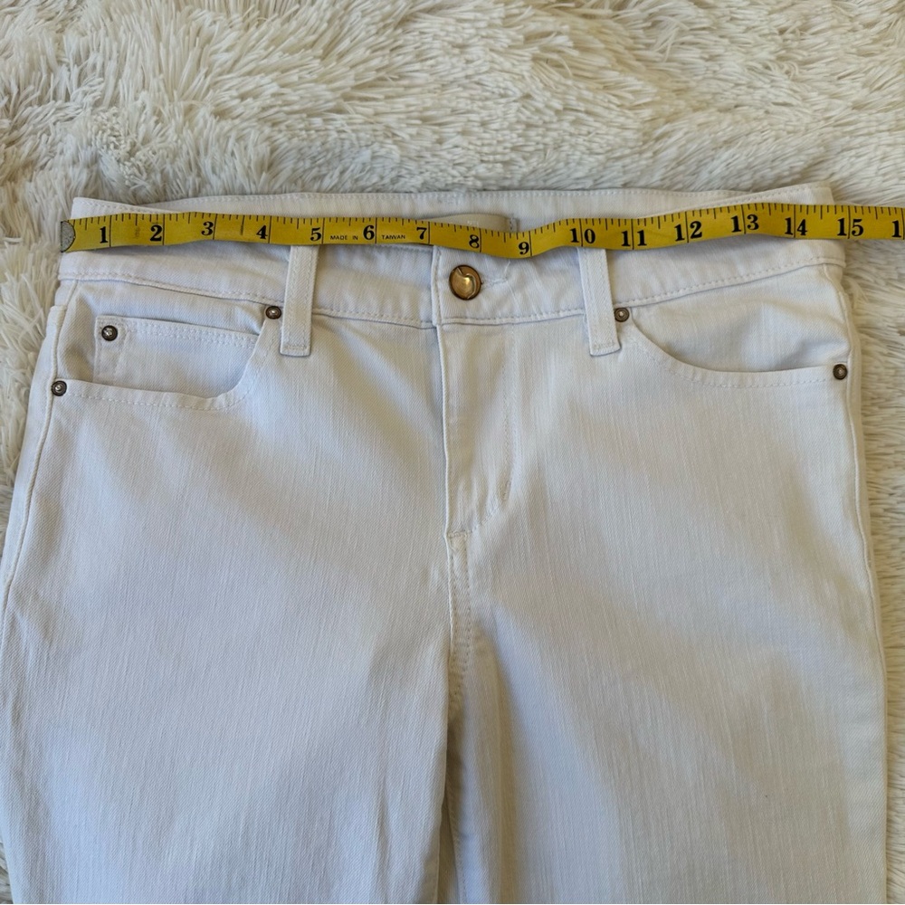 Joe's Jeans The Icon Skinny Mid Rise White Skinny Jeans Size: 27 - Picture 3 of 9